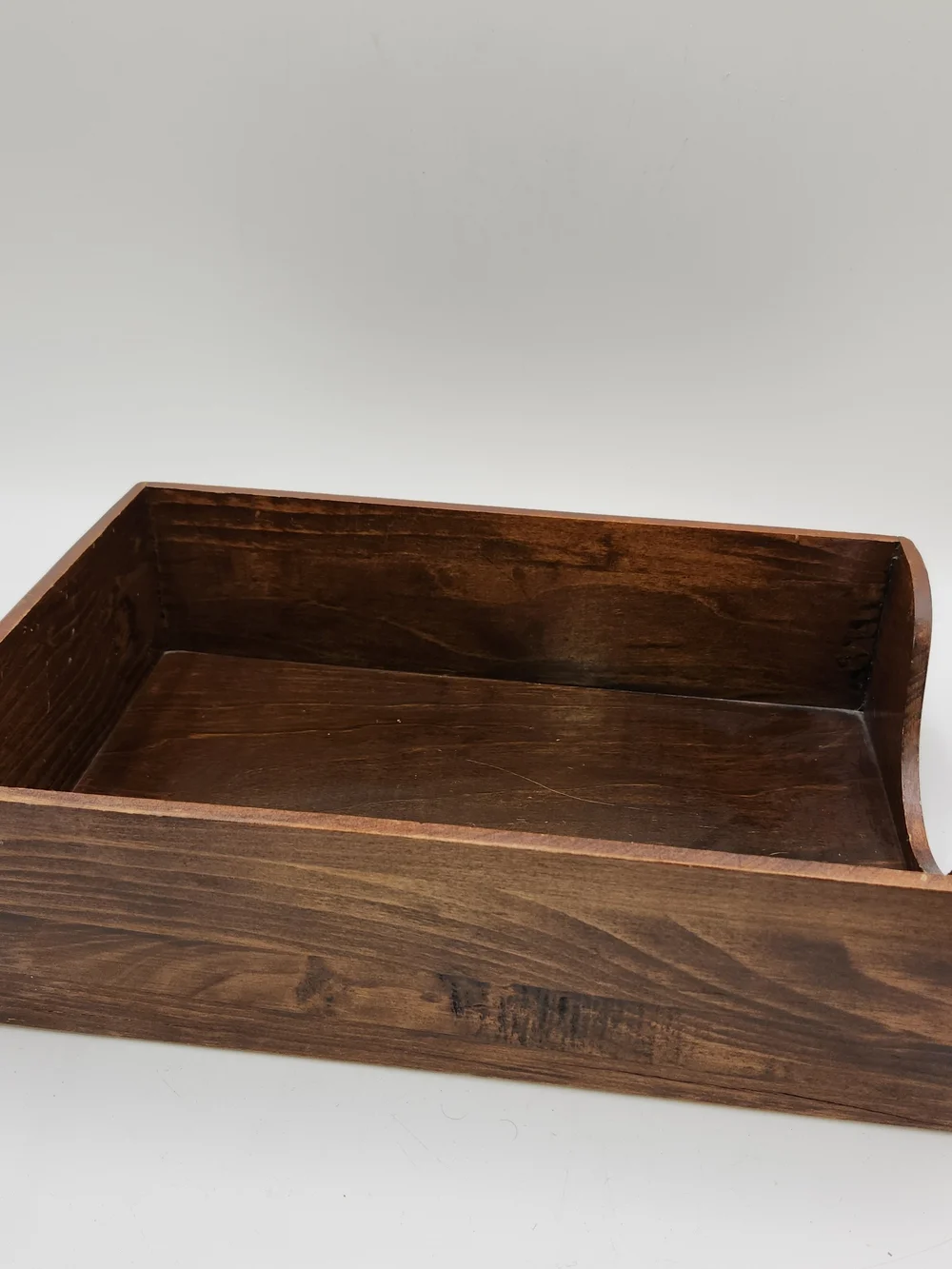 Wood Desk Dovetail Vintage  Drawer Organizer in Brown